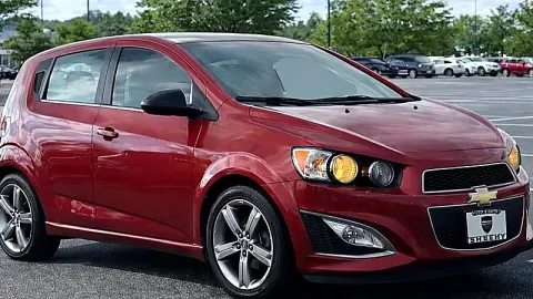 2015 Chevrolet Sonic RS dark red sport hatchback rental Maryland